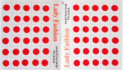 

Lady Fashion Matching Plaza Forehead Red Bindis(Fancy Design)