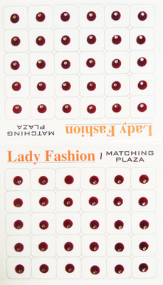 

Lady Fashion Matching Plaza 1111201607 Forehead Maroon Bindis(Stick on)