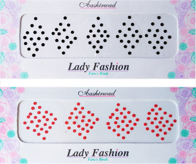 

Lady Fashion Ashirwad Plain Bindi 2710201605 Forehead Multicolor Bindis(Stick on)