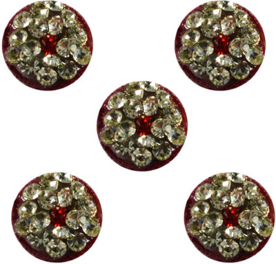 

Vidhya Kangan Store Stone Studd Bindi Forehead White Bindis(Everyday use)
