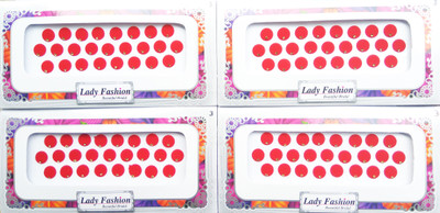 

Lady Fashion Beautiful Bridal Delhi Ki Mashoor Bindi 0303201718 Forehead Red Bindis(Trendy)