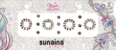 

Sunaina VIVAH COLLECTION DESIGNER FOREHEAD Multicolor Bindis(Fancy Design)