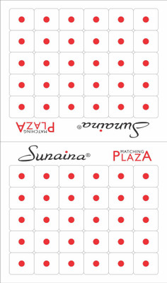 

Sunaina MATCHING PLAZA SIZE-7 (PACK OF 5) FOREHEAD Red Bindis(STICK ON)