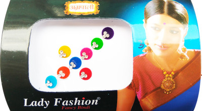 

Lady Fashion Amarpali Collection 2901201703 Forehead Multicolor Bindis(Stick on)