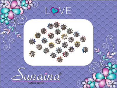 

Sunaina Love Diamond Collection Forehead Multicolor Bindis(Fancy Design)
