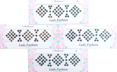 

Lady Fashion Ashirwaad Series 0303201702 Forehead Black Bindis(Stick on)