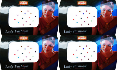 

Lady Fashion Amarpali Crystals 2911201601 Forehead Multicolor Bindis(Kundan)