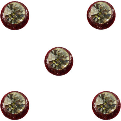 

Vidhya Kangan Store Stone Studd Bindi Forehead White Bindis(Everyday use)