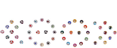 

Instabuyz PRECIOUS STONES FOREHEAD Multicolor Bindis(Fancy Design)