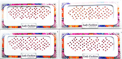 

Lady Fashion Beautiful Bridal Delhi Ki Mashoor Bindi 0303201714 Forehead Red Bindis(Trendy)
