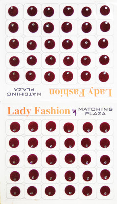 

Lady Fashion Matching Plaza 1111201610 Forehead Maroon Bindis(Stick on)