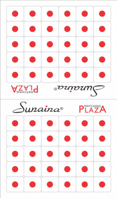 

Sunaina MATCHING PLAZA SIZE-6 (PACK OF 5) FOREHEAD Red Bindis(STICK ON)