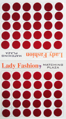 

Lady Fashion Matching Plaza 1111201604 Forehead Maroon Bindis(Stick on)