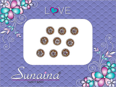 

Sunaina Love Collection Forehead White Bindis(Fancy Design)