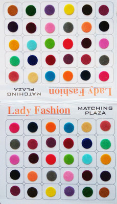 

Lady Fashion Matching Plaza 2510201604 Forehead Multicolor Bindis(Plain)