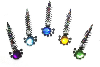 

Fashion Max Long Tikka Forehead Multicolor Bindis(Everyday use)