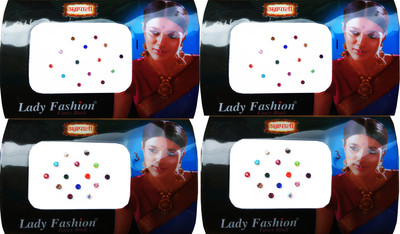 

Lady Fashion Amarpali Crystals 2911201606 Forehead Multicolor Bindis(Kundan)