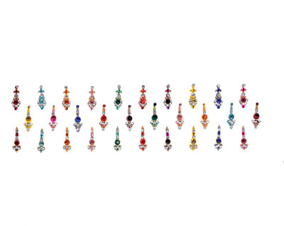 Instabuyz PRECIOUS STONE Women's & Girl's Multicolor Bindis(Fancy Design)
