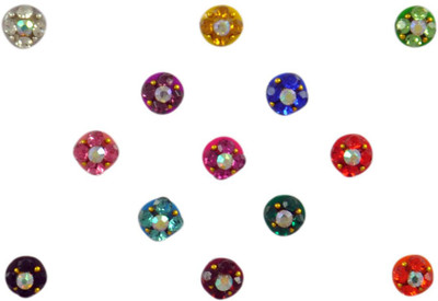 

Instabuyz Crystal stone FOREHEAD Multicolor Bindis(FANCY BINDI)