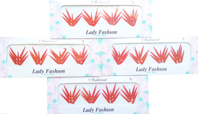 

Lady Fashion Ashirwaad Tilaks 0303201710 Forehead Red Bindis(Stick on)