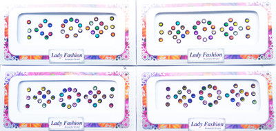 

Lady Fashion Beautiful Bridal Delhi Ki Mashoor Bindi 0303201702 Forehead Multicolor Bindis(Trendy)