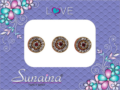

Sunaina Love Collection Forehead Maroon Bindis(Fancy Design)