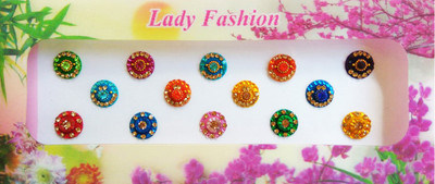 

Lady Fashion Beautiful Fancy 2810201602 Forehead Multicolor Bindis(Stick on)