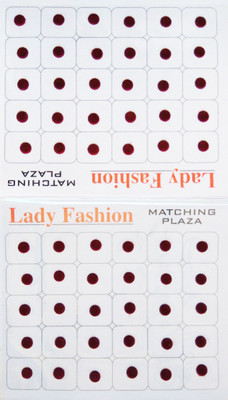 

Lady Fashion Matching Plaza Forehead Maroon Bindis(Stick On)