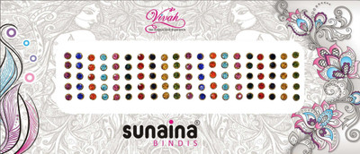 

Sunaina VIVAH COLLECTION FOREHEAD Multicolor Bindis(Fancy Design)