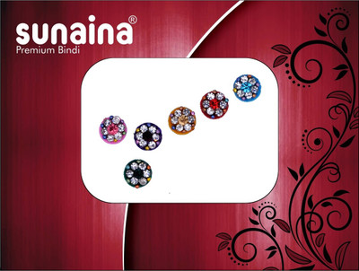 Sunaina PREMIUM COLLECTION FOREHEAD Multicolor Bindis(Fancy Design)