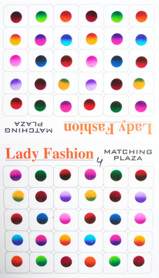 

Lady Fashion Rainbow Matching Plaza 2901201704 Forehead Multicolor Bindis(Double Shaded)