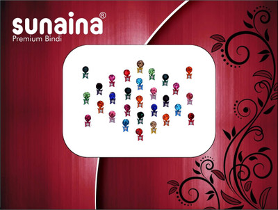 

Sunaina Premium Collection Forehead Multicolor Bindis(Fancy Design)