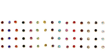 

Instabuyz 60 pcs Precious Stones Women's & Girl's Multicolor Bindis(Fancy Design)