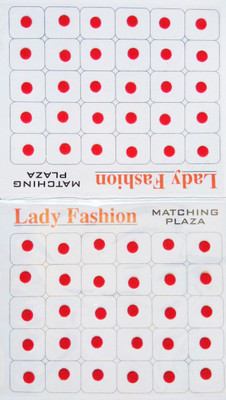 

Lady Fashion Matching Plaza 0202201603 Forehead Red Bindis(Stick On)