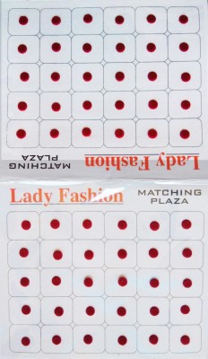 Lady FASHION Matching Plaza 1901201602 Forehead Maroon Bindis(Stick On)