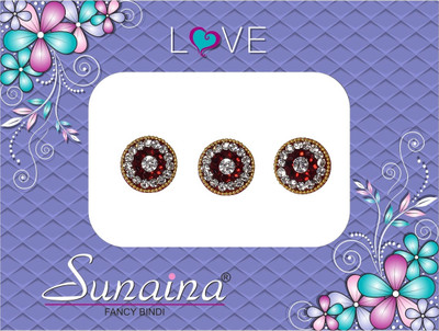 

Sunaina Love Collection Forehead Maroon Bindis(Fancy Design)