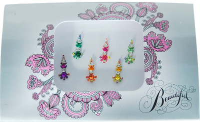 

Anahi Princess Forehead Multicolor Bindis(Marathi Mulgi)