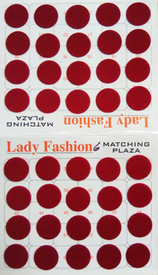 

Lady Fashion Matching Plaza 1111201606 Forehead Maroon Bindis(Stick on)