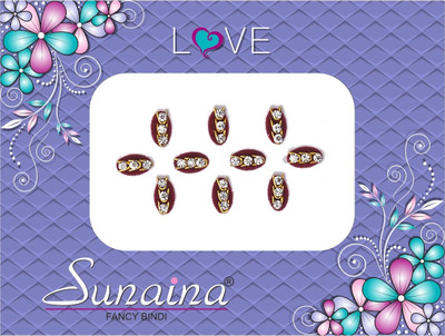 

Sunaina Love Collection Forehead Maroon Bindis(Fancy Design)