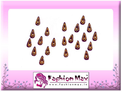 

Fashion Max Red Mini Tika with Pearl Forehead Red Bindis(Fancy Design)