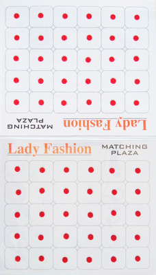 

Lady Fashion Matching Plaza 0202201601 Forehead Red Bindis(Stick On)