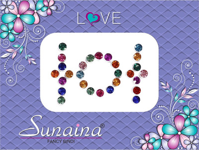 

Sunaina Love Diamond Collection Forehead Multicolor Bindis(Fancy Design)
