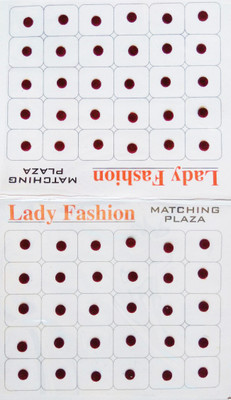 

Lady Fashion Matching Plaza Forehead Maroon Bindis(Stick On)
