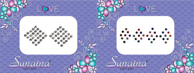 

Sunaina Love Diamond Collection Forehead Multicolor Bindis(Fancy Design)