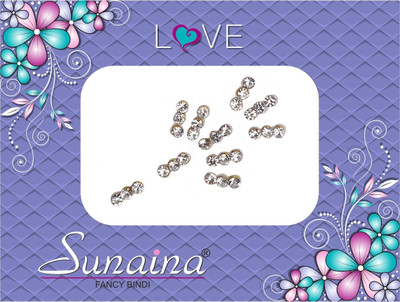 

Sunaina Love Collection Forehead White Bindis(Fancy Design)