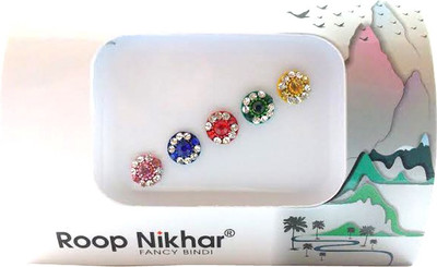 

Roop Nikhar Fancy Bindi 18 Forehead Multicolor Bindis(Fancy Design)