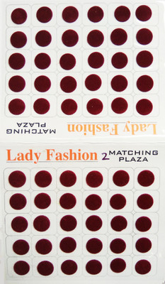 

Lady Fashion Matchng Plaza 111020161102 Forehead Maroon Bindis(Stick on)