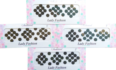 

Lady Fashion Ashirwaad Series 0303201708 Forehead Black Bindis(Stick on)