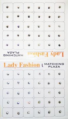 

Lady Fashion Kundan Matching Plaza 0111201607 Forehead White Bindis(Stone)
