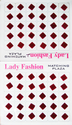 

Lady Fashion Matching Plaza 1111201621 Forehead Maroon Bindis(Stick on)